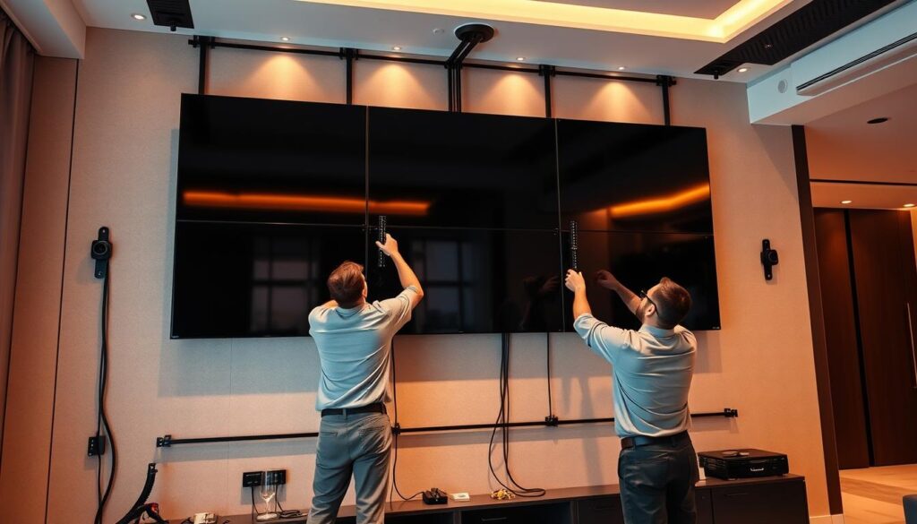 專業電視牆施工流程 專業電視牆施工流程