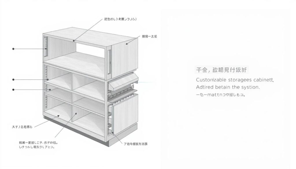系統櫃材料結構解析圖